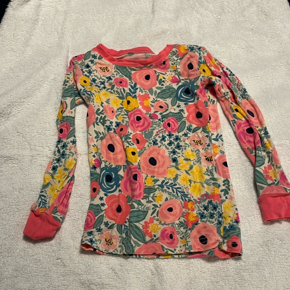 Little Sleepies size 2T two piece floral pjs